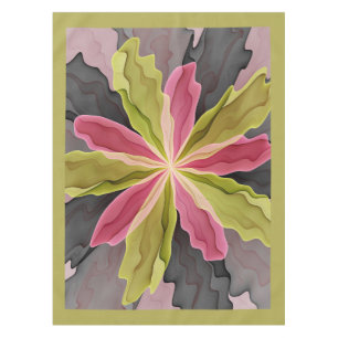 Mantel Alegría, antracita verde rosada Fantasía Flower Fr