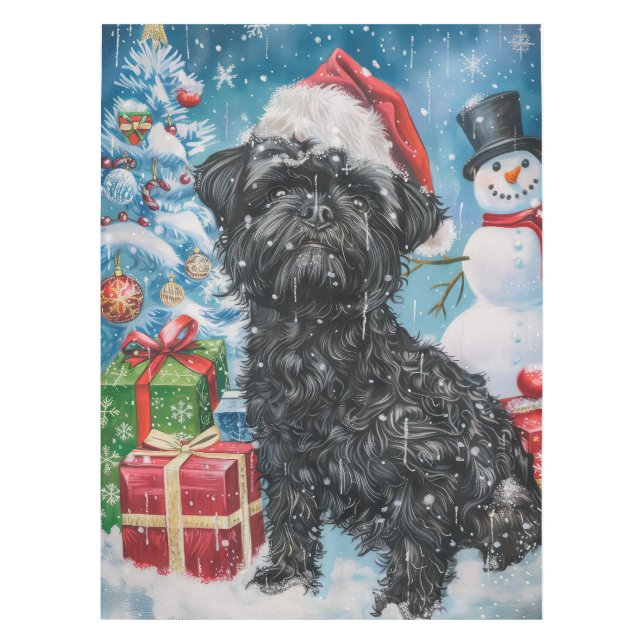 Mantel Alegría de los Navidades Affenpinscher Winter Wond (Anverso)