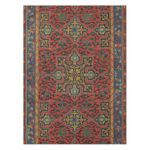 Mantel Alfombra Persa Clásica Rojo Azul