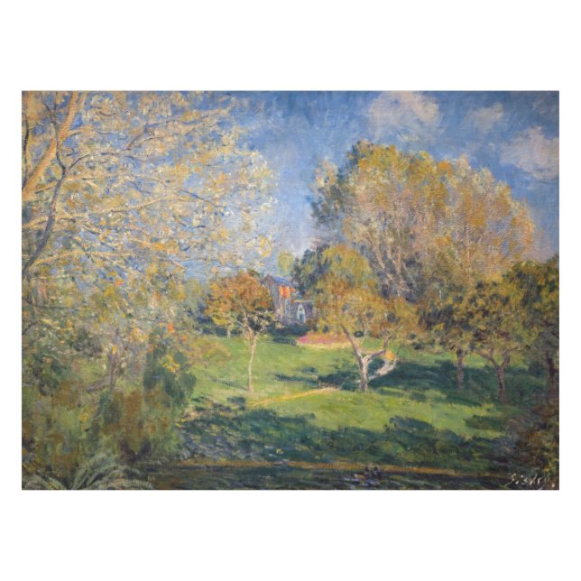 Mantel Alfred Sisley - El jardín de Hoschede, Montgeron (Frente (Horizontal))