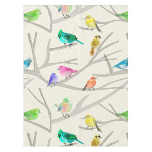 Mantel  Algodón, 52" x 70" Pájaros