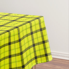 Mantel Algodón Cuadros y Líneas Negras | Cuadros Amarillo