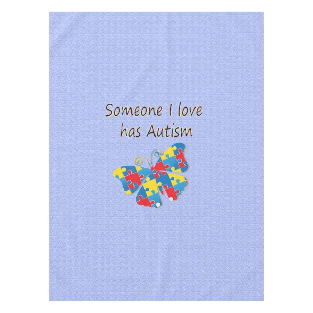 Mantel Alguien el amor de I tiene autismo (multi) (Anverso)