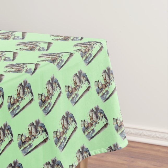 Mantel Alicia en el campo de las maravillas Conejo blanco (In Situ)