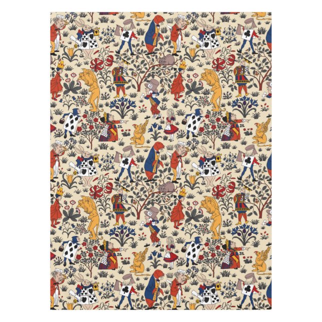 Mantel Alicia en el país de las maravillas (Anverso)