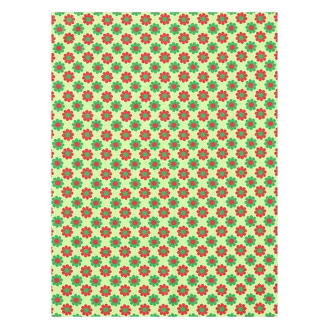 Mantel Alimentación de flores de Navidad (Anverso)