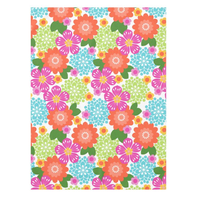 Mantel Allana Garden Hawaiian Graphical Floral - Brights (Anverso)