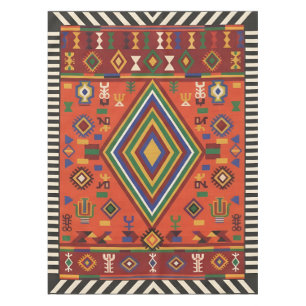 Mantel Alma nómada de neón - Tapiz geométrico tribal vibr