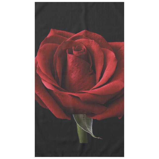 Mantel Almohada de tirar de rosa roja (Anverso)