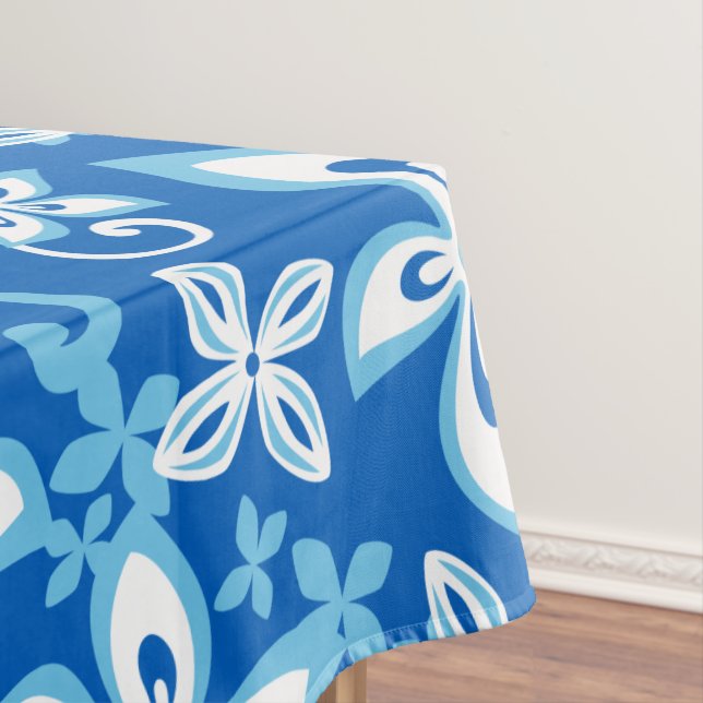 Mantel ALOHA HAWAII (BLUES) Tablecloth (In Situ)