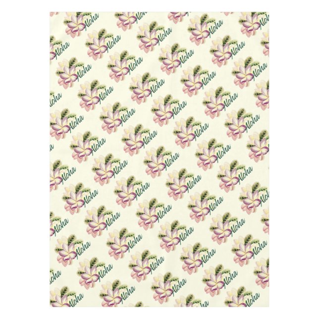 Mantel Aloha Plumeria (Anverso)