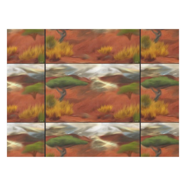 Mantel Amanecer al aire libre australiano resumen arte (Frente (Horizontal))