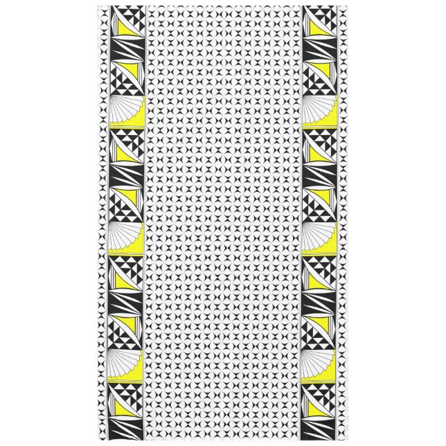 Mantel Amanecer del suroeste de 104" en amarillo (Anverso)