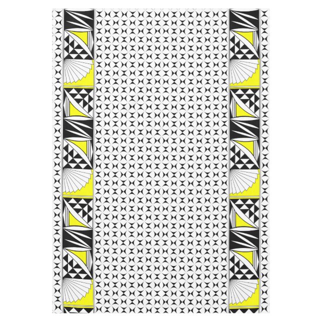 Mantel Amanecer del suroeste de 84" en amarillo (Anverso)