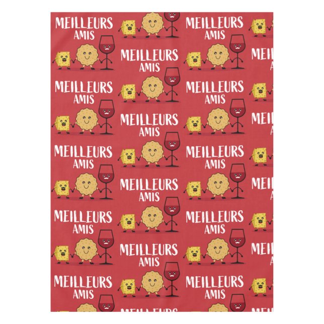 Mantel Amantes del queso francés (Anverso)