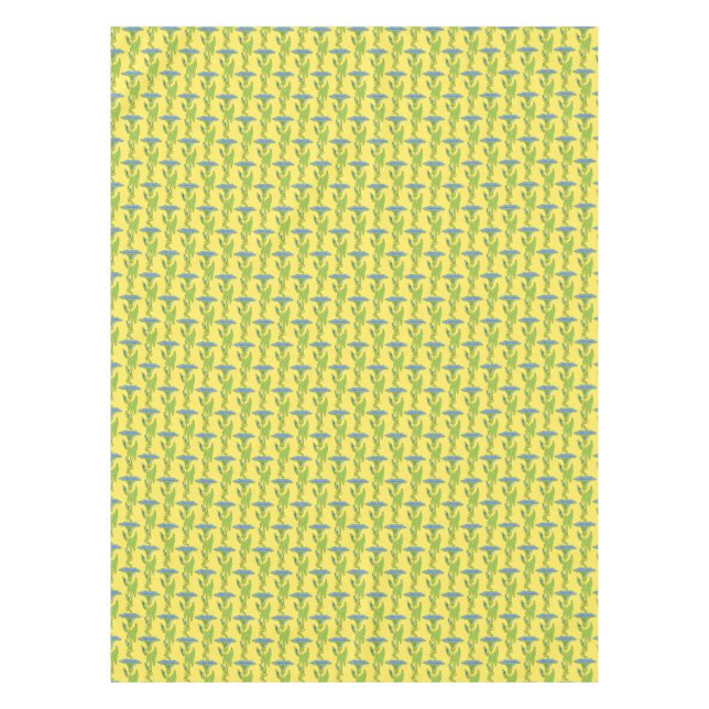 Mantel Amarillo Art Nouveau Ipomoea tapicería floral dama (Anverso)