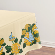 Amarillo Mariposas Diente de León Estilizado Moder