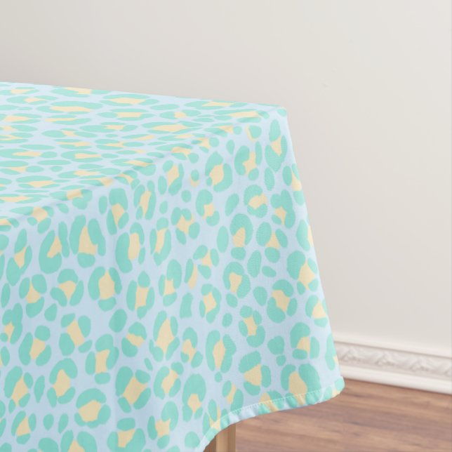 Mantel Amarillo Verde azulado azul leopardo (In Situ)
