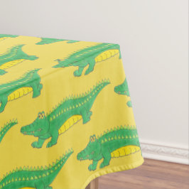 Mantel Amarillo Verde Gator Alligator Crocodile Animal