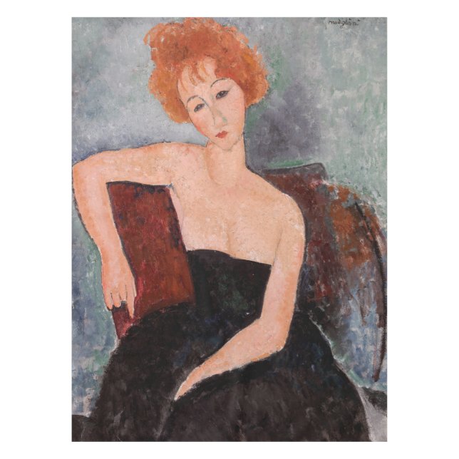 Mantel Amedeo Modigliani - Vestido nocturno Chica pelirro (Anverso)