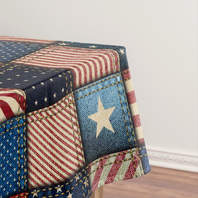 Mantel American Patchwork Image (In Situ)