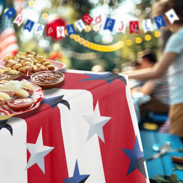 Mantel Americana Red White Blue Stars And Stripes (Subido por el creador)