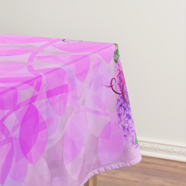 Mantel Amethyst Raspberry Floral Boda (In Situ)