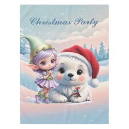 Mantel Amigos en un mundo de fantasía.