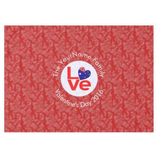 Mantel Amo rojo del corazón de la bandera australiana