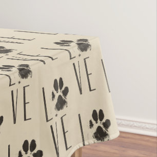 Mantel Amor con patrón de impresión de Mascota grunge mar