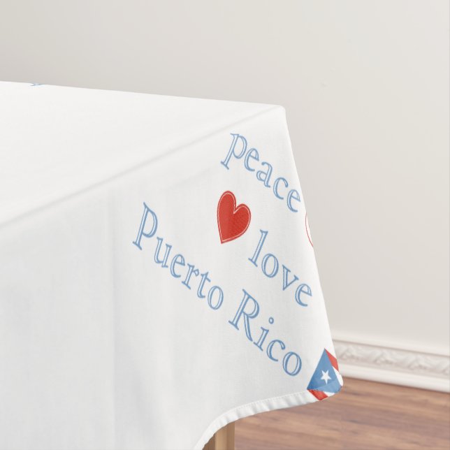 Mantel Amor por la paz y Puerto Rico (In Situ)
