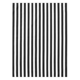 Mantel ancho blanco y negro moderno de la raya