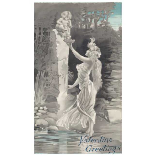 Mantel Ángel y Diosa Valentine (Anverso)