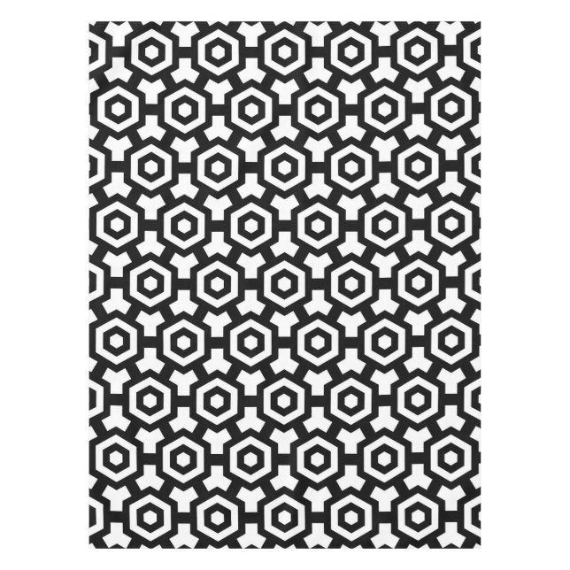 Mantel Anillos de hexagón Tela de mesa (Anverso)