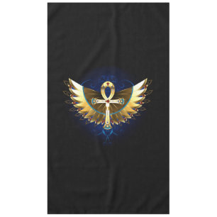 Mantel Ankh de oro con alas