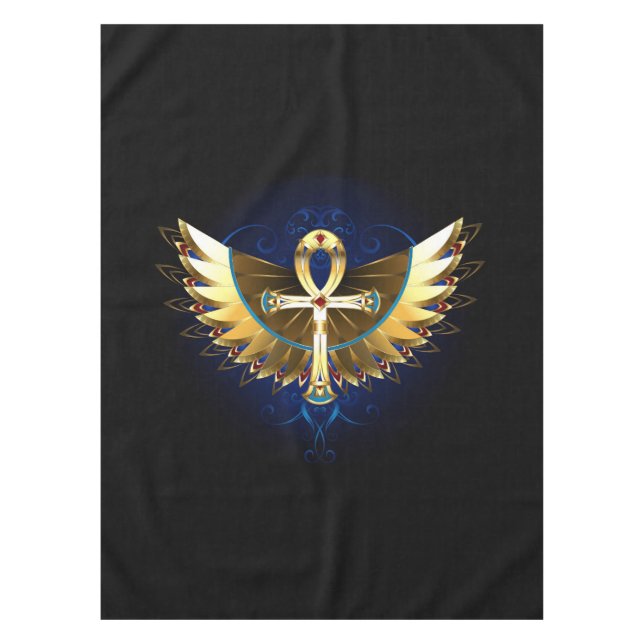 Mantel Ankh de oro con alas (Anverso)