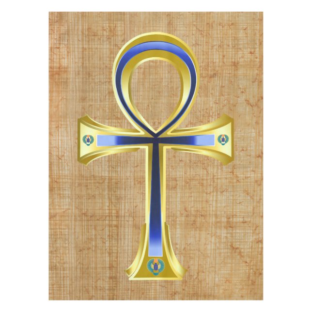 Mantel Ankh Y Scarabis Egipcios (Anverso)