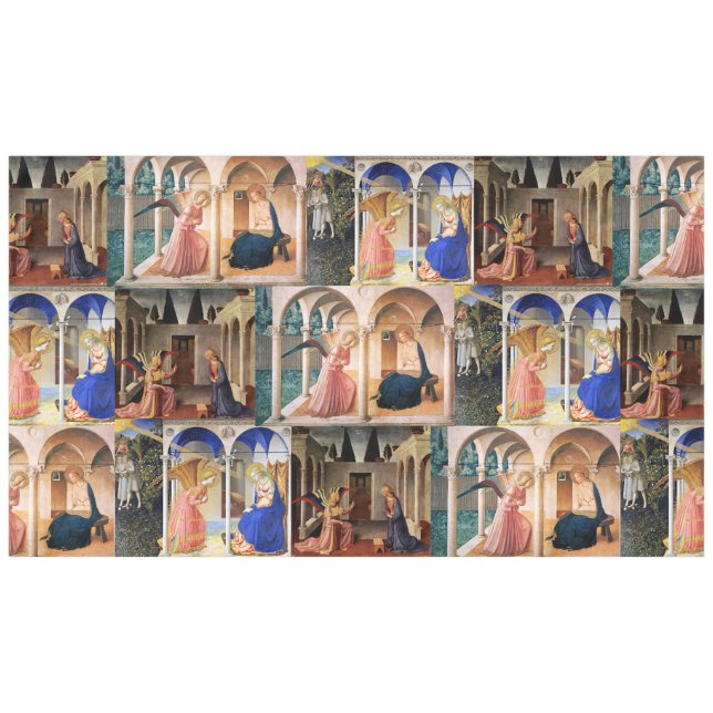 Mantel ANUNCIACIÓN de Navidades de Fra Beato Angelico (Frente (Horizontal))