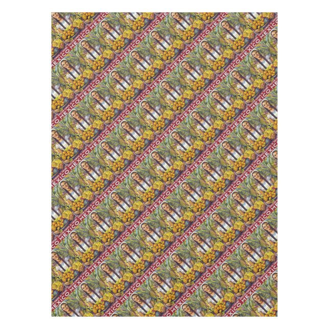 Mantel Anuncio de turismo de viajes en México (Anverso)