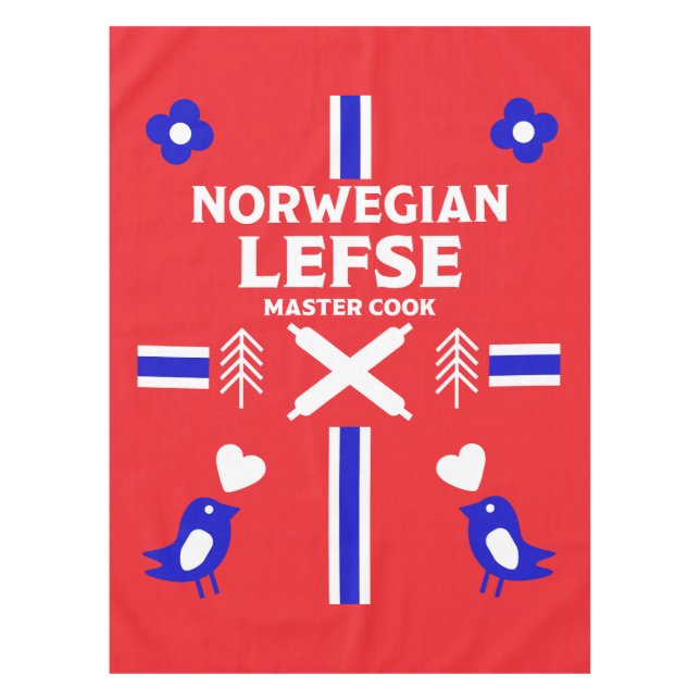 Mantel Apron noruego Lefse Flatbread (Anverso)
