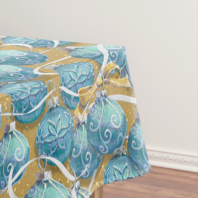 Mantel Aqua Navidades Balls (In Situ)