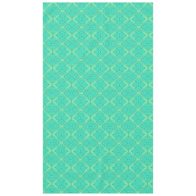 Mantel Arabesco suave - Patrón geométrico marino (Anverso)