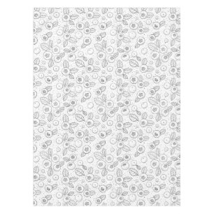 Mantel Arándanos azules en blanco y negro