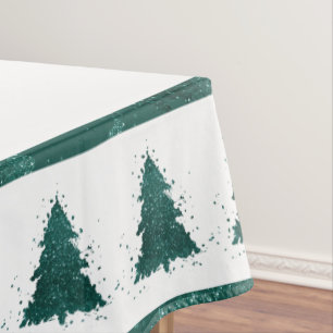 Mantel Árbol de Navidad Moody   Verde oscuro medianoche V