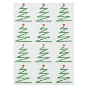 Mantel árbol de Navidad purpurina