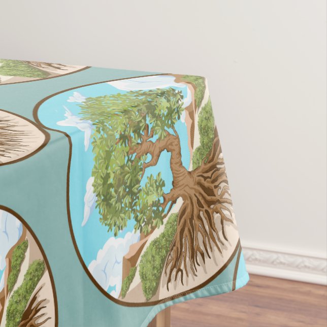 Mantel Árbol de oliva Símbolo de paz en tierra palestina  (In Situ)