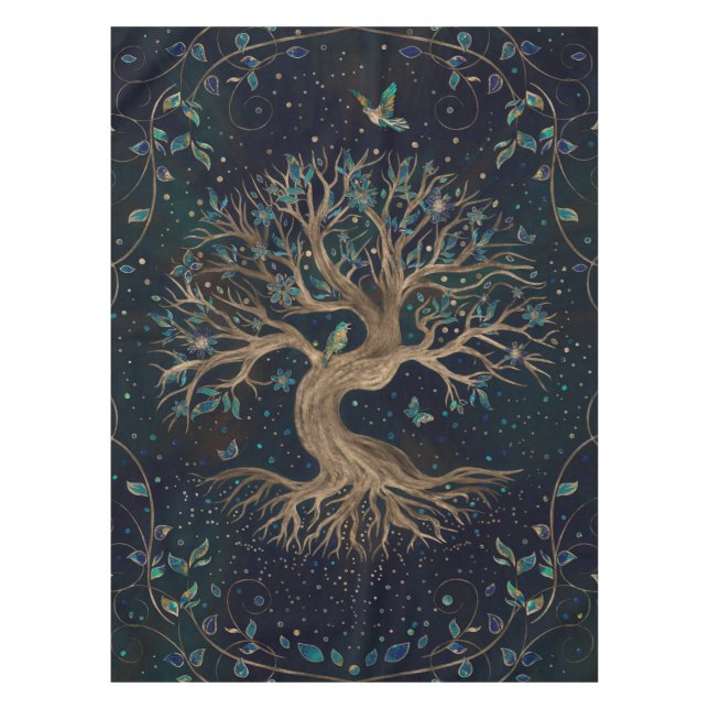 Mantel Árbol de vida - Yggdrasil (Anverso)
