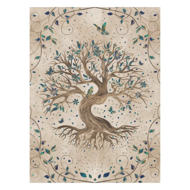Mantel Árbol de vida - Yggdrasil (Anverso)