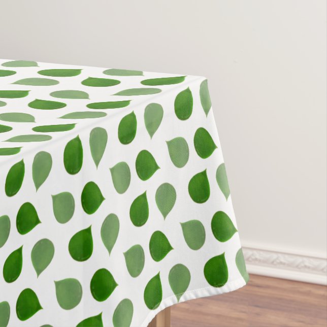 Mantel Árbol tropical de jade hojas verdes sobre blanco (In Situ)