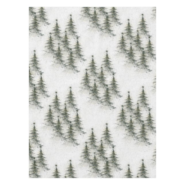 Mantel Árboles de Navidad en el bosque (Anverso)